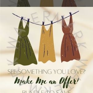 My live dresses and everything else selling together you and I